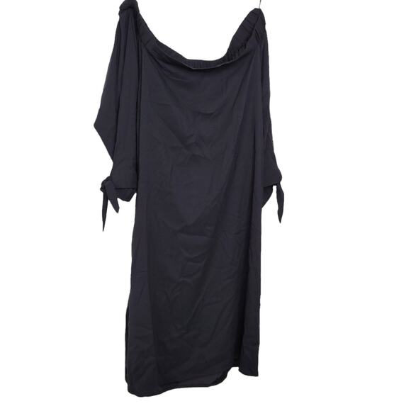 Ann Taylor LOFT Off The Shoulder Dress Tie Cuff 3/4 Sleeves Dress Small - Picture 5 of 9